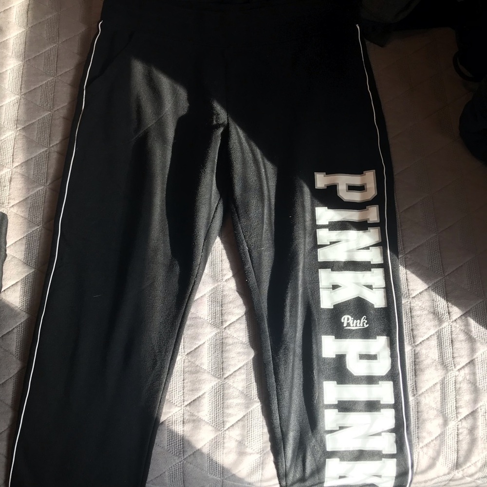 Black and white vs pink joggers